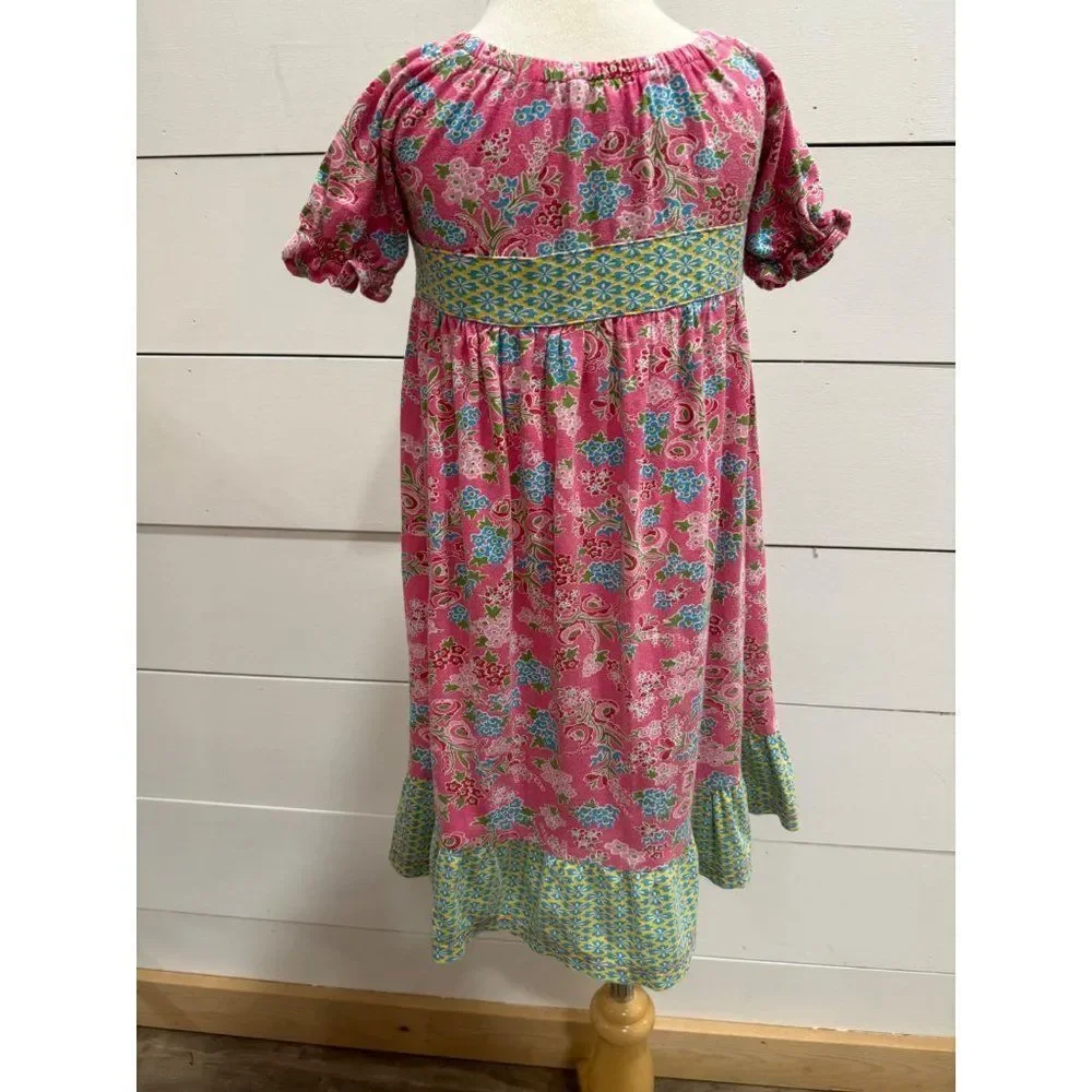 Flit & Flitter Girls 3T Dress Ruffle Hem Spring Floral